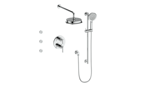 VOGT SET.Z1.320.810 Zehn 3-Way TH Shower Kit with Body Jets