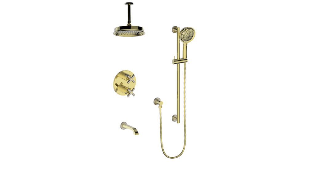 VOGT SET.Z1.320.316 Zehn 3-Way TH Shower Kit with 6" Ceiling Arm