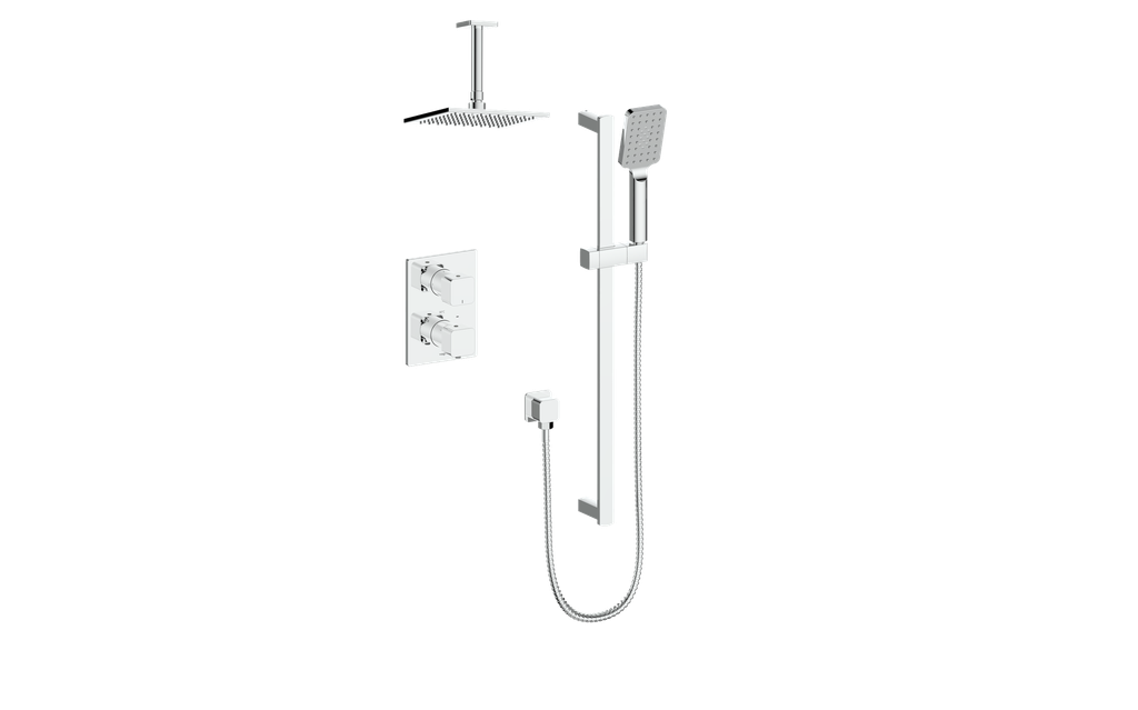 VOGT SET.NU.220.216 Niveau 2-Way TH Shower Kit with 6" Ceiling Arm