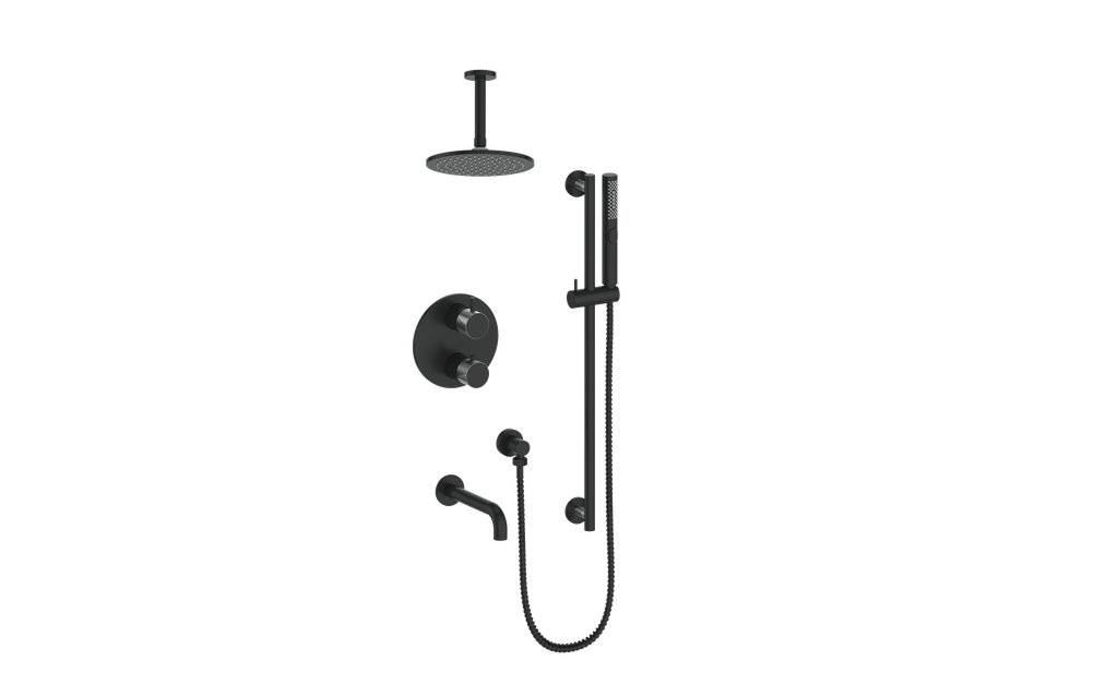 VOGT SET.DA.320.316 Drava 3-Way TH Shower Kit with 6" Ceiling Arm