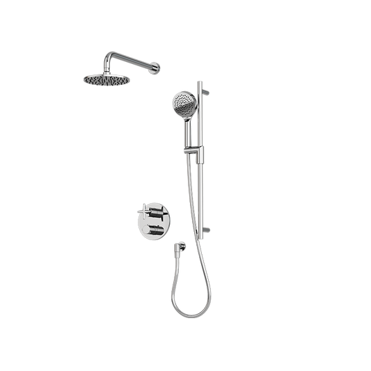 RUBI RLX821 Lexa 1/2'' Thermostatic Shower Set 2 Way Div. Xvtr69R