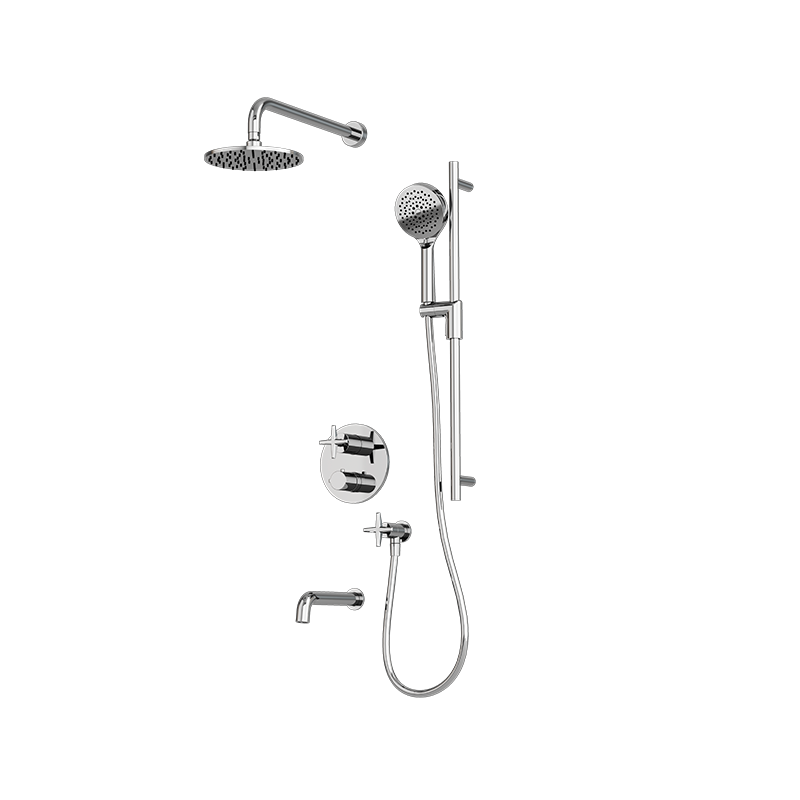 RUBI RLX823 Lexa 1/2'' Thermostatic Shower Set 2 Way Div. Xvtr69R