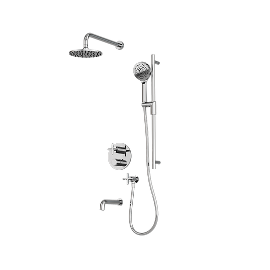 RUBI RLX823 Lexa 1/2'' Thermostatic Shower Set 2 Way Div. Xvtr69R