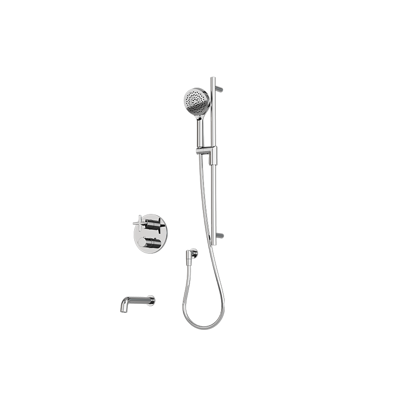 RUBI RLX832 Lexa 1/2'' Thermostatic Shower Set 2 Way Div. Xvtr69R