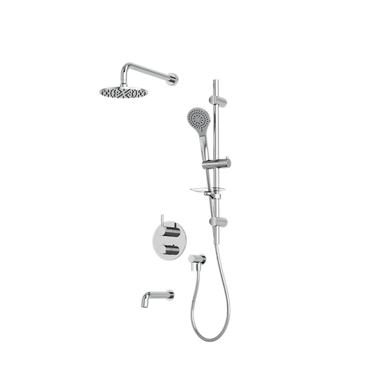 RUBI RVT813B Vertigo 1/2'' Thermostatic Shower Set 2 Way Div. Xvtr69R