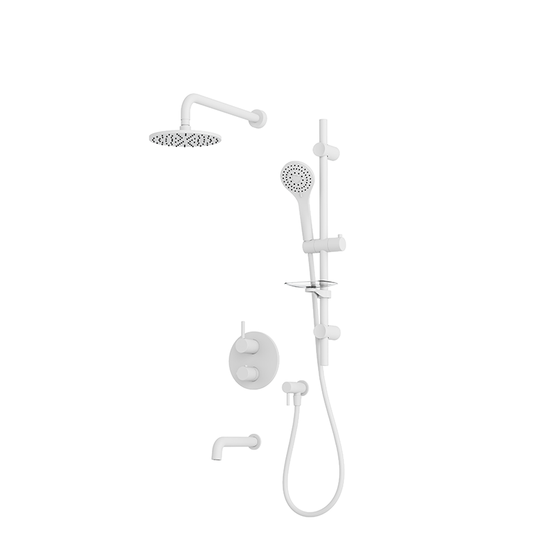 RUBI RVT813B Vertigo 1/2'' Thermostatic Shower Set 2 Way Div. Xvtr69R