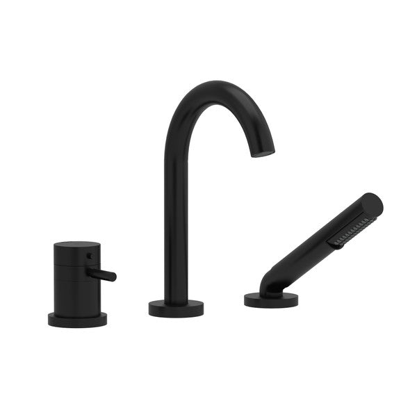 RIOBEL RU19 2-Way 3-Piece Type T (Thermostatic) Coaxial Deck-Mount Tub Filler With Handshower