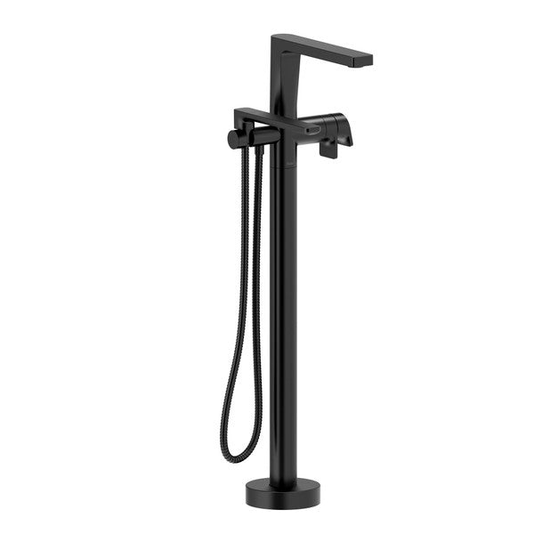 RIOBEL TOD39 Ode 2-Way Type T (Thermostatic) Coaxial Floor-Mount Tub Filler With Hand Shower Trim