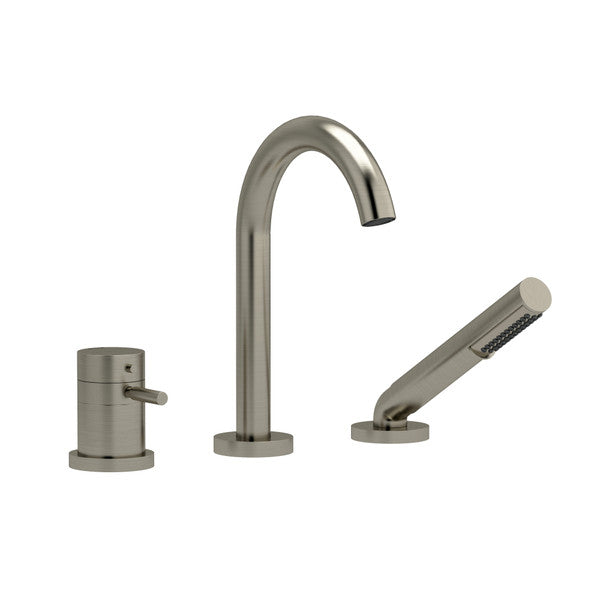 RIOBEL RU19 2-Way 3-Piece Type T (Thermostatic) Coaxial Deck-Mount Tub Filler With Handshower