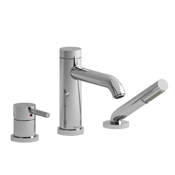 RIOBEL TCS10 3-Piece Deck-Mount Tub Filler With Hand Shower Trim