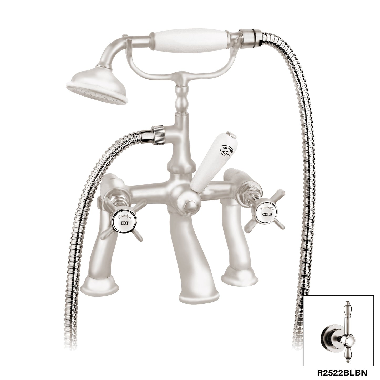 DISEGNO R2522BL Nostalgia Deck Mount Tub Filler