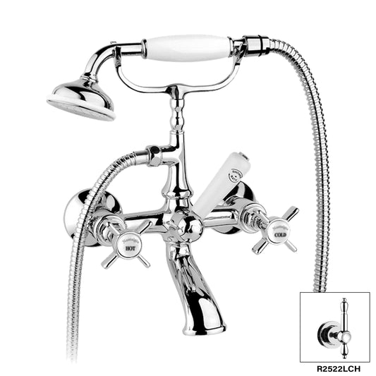 DISEGNO R2522L Nostalgia Wall Mount Tub Filler