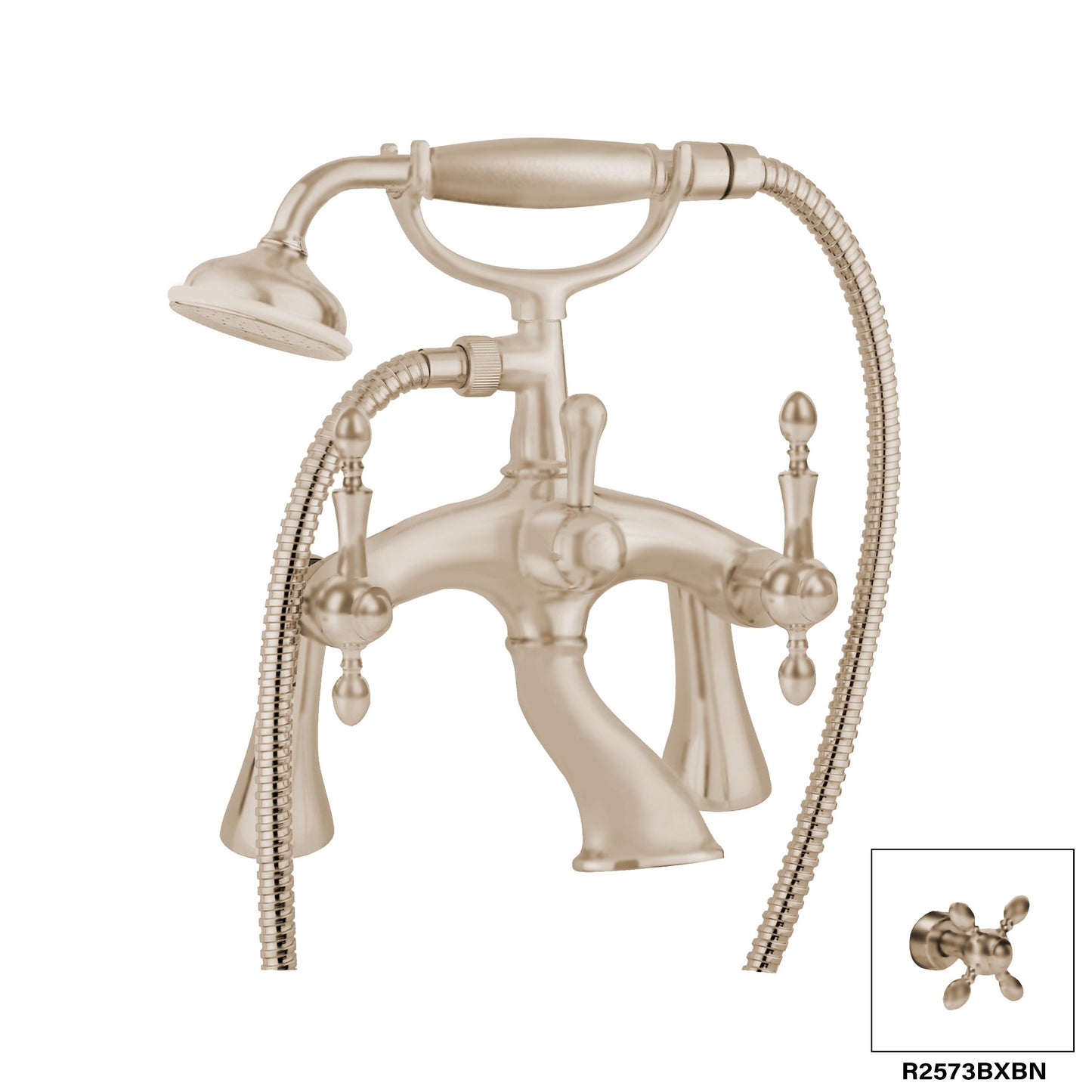 DISEGNO R2573BL Chopin Deck Mount Tub Filler