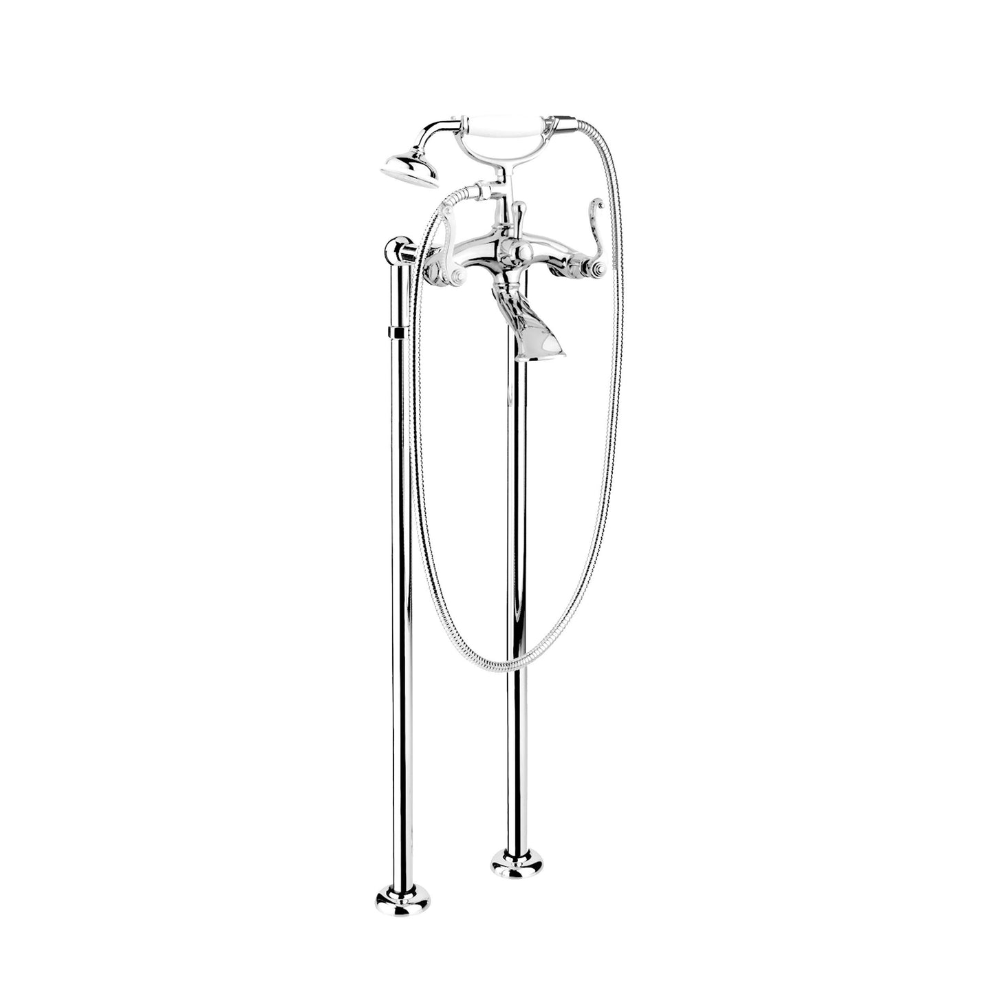 DISEGNO R2936L Classic Floor Mount Tub Filler