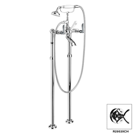 DISEGNO R2953L Manhattan Floor Mount Tub Filler