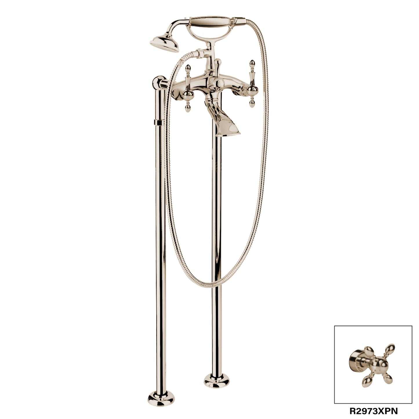 DISEGNO R2973L Chopin Floor Mount Tub Filler