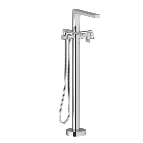 RIOBEL TOD39 Ode 2-Way Type T (Thermostatic) Coaxial Floor-Mount Tub Filler With Hand Shower Trim