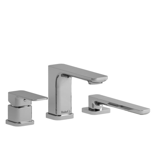 RIOBEL TEQ10 Equinox 3-Piece Deck-Mount Tub Filler With Hand Shower Trim