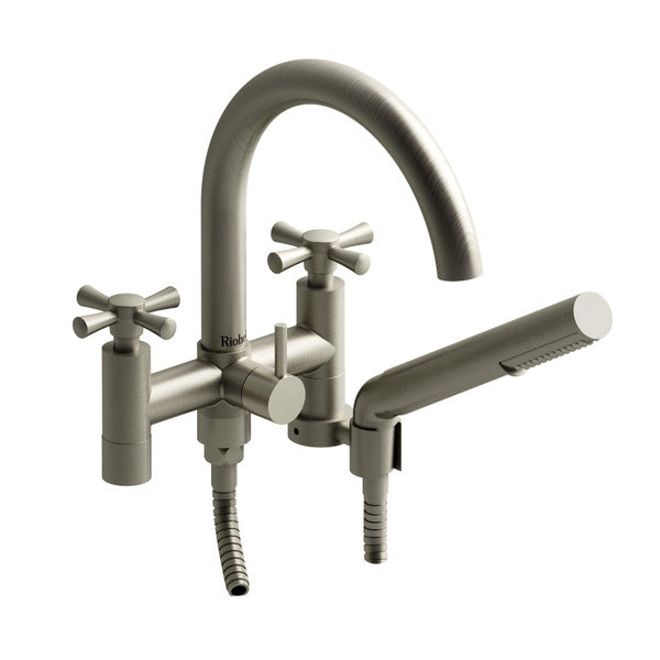 RIOBEL ED06 Edge Two Hole Tub Filler Without Risers